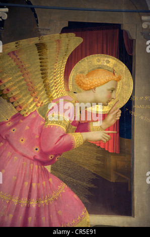 L'Italia, Toscana, Cortona, Museo Diocesano, l'Annunciazione pala di Fra Angelico Foto Stock