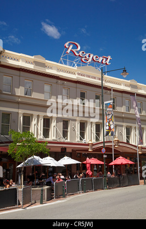 Regent Theatre, bar e caffè, Ottagono, Dunedin, Isola del Sud, Nuova Zelanda Foto Stock