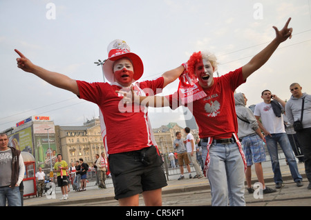 La Polonia ventole a EURO 2012 Foto Stock