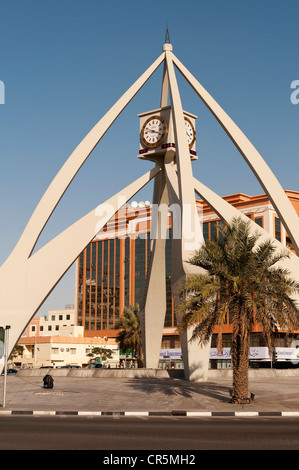 Elk206-2080v Emirati Arabi Uniti Dubai, Deira, Torre dell'orologio Foto Stock