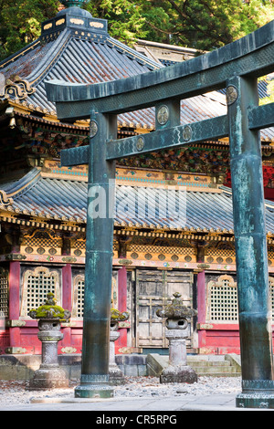 Giappone, isola di Honshu, Regione di Kanto, città di Nikko, santuari e templi di Nikko patrimonio mondiale dell'UNESCO, il Tosho gu santuario, Foto Stock