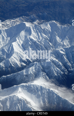 Kaikoura gamme, South Island, in Nuova Zelanda - aerial Foto Stock