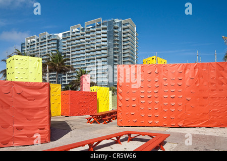 Stati Uniti, Florida, Miami Beach, South Beach, hotel W durante Art Basel Miami Beach Foto Stock