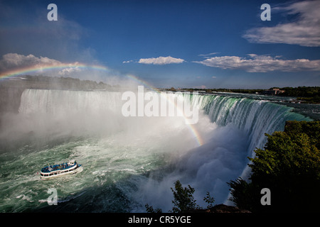 Arcobaleno in Niagara Falls. Ontario.Canada. Il 7 giugno 2012. Foto Stock