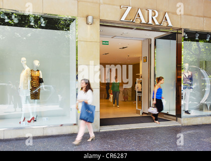Zara negozio. Madrid. Spagna Foto Stock