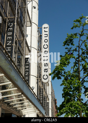 : Castlecourt Shopping Centre, il Royal Avenue Belfast City Centre Irlanda del Nord Foto Stock