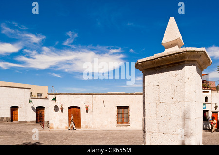 Il Perù, Provincia di Arequipa, Arequipa, centro storico Patrimonio Mondiale UNESCO, San Lazaro Disitrict Foto Stock