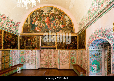 Il Perù, Provincia di Arequipa, Arequipa, centro storico Patrimonio Mondiale UNESCO, Santa Teresa Monastero, chapter house coperto con Foto Stock