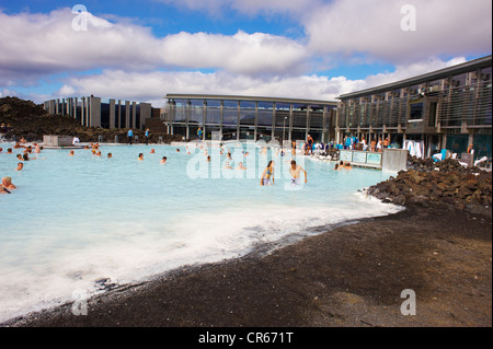 L'Islanda, Regione di Sudurnes, Grindavik, Laguna Blu Foto Stock