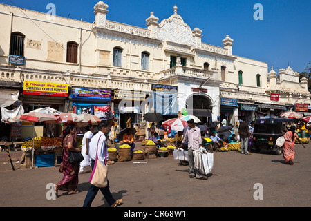 India, nello stato di Karnataka, Mysore, Mercato Devaraja Foto Stock