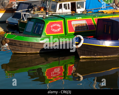 Le barche nel porto di Bristol Docks nel centro città Inghilterra REGNO UNITO Foto Stock