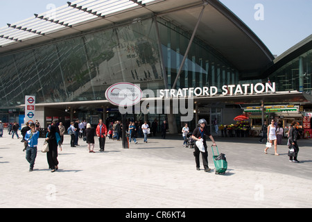 Stratford East London Olympic area 2012 Foto Stock