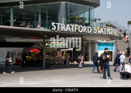 Stratford East London Olympic area 2012 Foto Stock