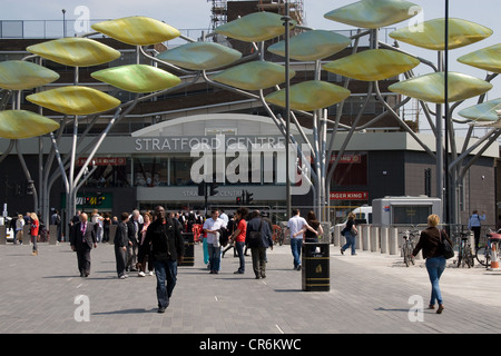 Stratford East London Olympic area 2012 Foto Stock