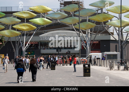 Stratford East London Olympic area 2012 Foto Stock