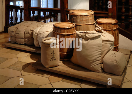 Merchandise a Norimberga dal XVII secolo in Fembohaus, una casa patrizia risalente al tardo rinascimento e barocco Foto Stock