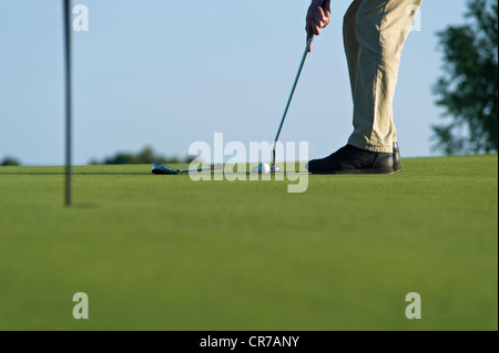 Cipro, persona giocando a golf sul campo da golf Foto Stock