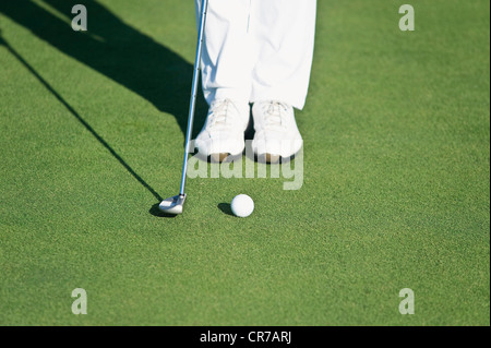 Cipro, persona giocando a golf sul campo da golf Foto Stock