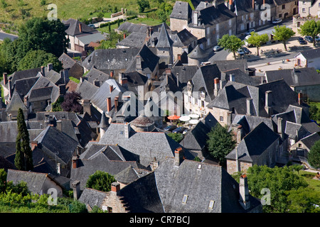 Francia, Correze, Turenne, etichettati Les Plus Beaux Villages de France, il vecchio villaggio Foto Stock