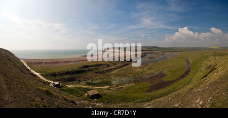 Cuckmere Haven vicino a Seaford e le Sette Sorelle, East Sussex, Regno Unito Foto Stock