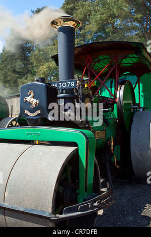 Invicta Fred Dibnah del rullo di vapore Betsy a Chipping fiera del vapore, Lancashire, Regno Unito Foto Stock