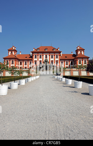 Palazzo Troja, Praga, Boemia, Repubblica Ceca, Europa Foto Stock