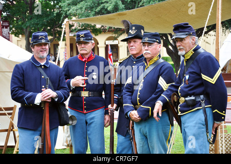 Il vecchio West Frontier rievocazione storica in Fort Worth, Texas, Stati Uniti d'America Foto Stock