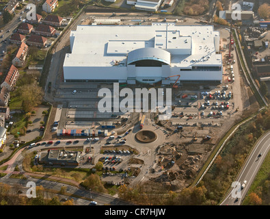 Vista aerea, negozio di arredamento in corso di costruzione, area Regenkamp, Zurbrueggen, Herne, la zona della Ruhr, Renania settentrionale-Vestfalia Foto Stock
