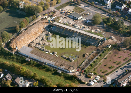 Vista aerea, vecchio stadio Tivoli, il primo stadio di calcio di Alemannia Aachen, Aachen, Renania settentrionale-Vestfalia, Germania, Europa Foto Stock