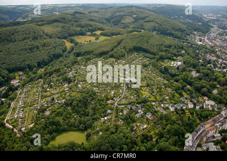 Vista aerea, Hagen, zona della Ruhr, Renania settentrionale-Vestfalia, Germania, Europa Foto Stock