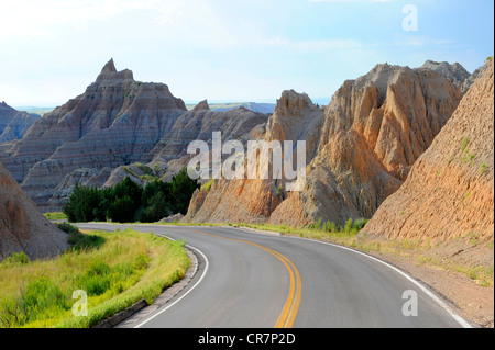 Aghi Highway 87 Parco nazionale Badlands Dakota del Sud Foto Stock