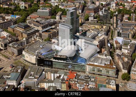 Vista aerea, Zeil shopping centre, Frankfurt am Main, Hesse, Germania, Europa Foto Stock