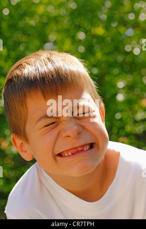 Little Boy ritratto Foto Stock