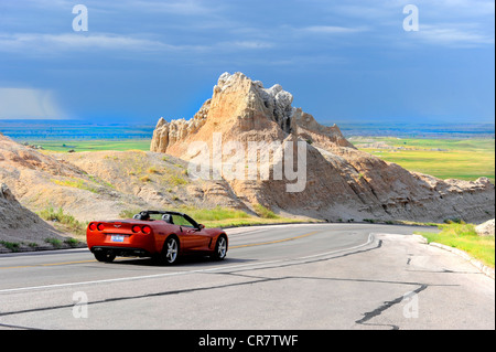 Aghi Highway 87 Parco nazionale Badlands Dakota del Sud Foto Stock