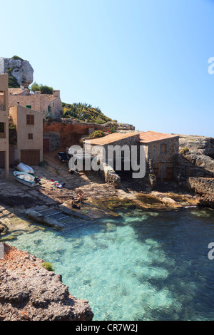 Isole Baleari Spagna Maiorca Cala S'Almonia Beach Foto Stock