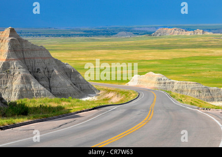 Aghi Highway 87 Parco nazionale Badlands Dakota del Sud Foto Stock