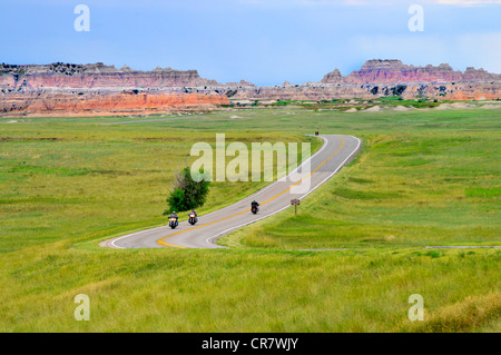 Aghi Highway 87 Parco nazionale Badlands Dakota del Sud Foto Stock