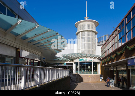 Festival Place shopping center, Basingstoke, Hampshire, Inghilterra, Regno Unito, Europa Foto Stock