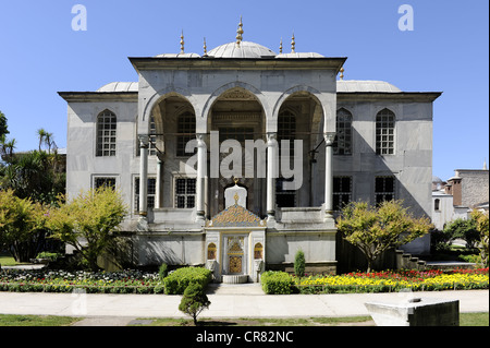 Libreria Enderun, Sultan Ahmed III biblioteca, Topkapi Sarayi, serraglio, Esky Sarayi, il palazzo di Topkapi, Istanbul, Turchia Foto Stock