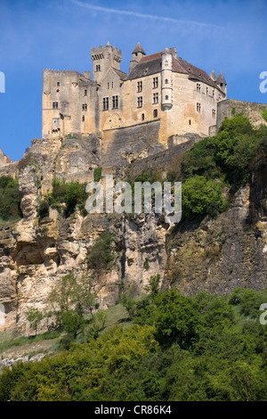 Francia, Dordogne, Perigord Noir, Beynac et Cazenac, etichettati Les Plus Beaux Villages de France, Chateau de Beynac Foto Stock