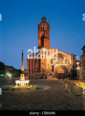 Francia, Haute Garonne, Toulouse, la Cattedrale di Saint Etienne Foto Stock