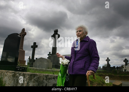 Il cimitero di Milltown, parte occidentale di Belfast, Irlanda del Nord Foto Stock
