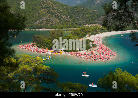 Oeluedeniz vicino a Fethiye, Costa Turca dell'Egeo, Turchia Foto Stock