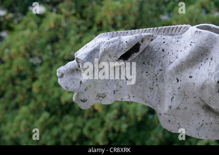 Gargoyle a Basilique du Sacré-Coeur basilica del Sacro Cuore di Parigi, Parigi, Francia, Europa Foto Stock