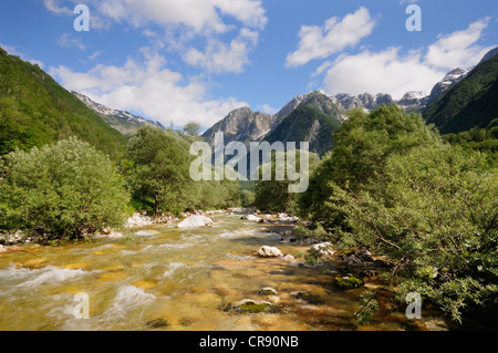 Lepena Valley, il Parco Nazionale del Triglav, Slovenia, Europa Foto Stock