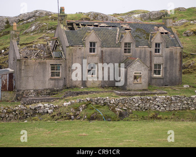 Casa vuota, Isle of Harris, Scozia Foto Stock