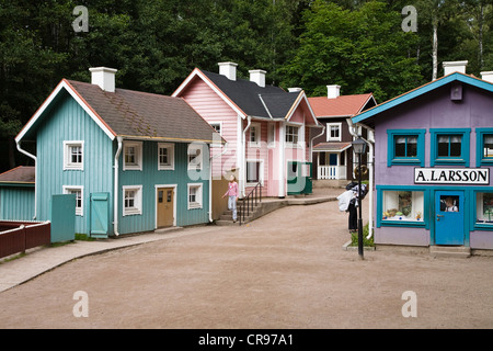 Astrid Lindgren Vaerld o Astrid Lindgren World theme park, Vimmerby, Smaland, sud della Svezia, Europa Foto Stock