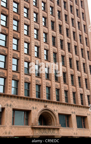 New York, Buffalo. Fideiussione storico edificio c.1894-95 (aka edificio prudenziale), Pietra Miliare Storica Nazionale. Foto Stock