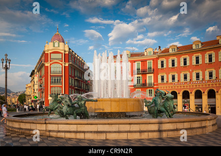 Place Massena nel centro di Nizza sulla Costa Azzurra (Cote d'Azur) Foto Stock