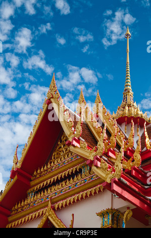 Wat Karon tempio buddista in Phuket, Tailandia Foto Stock